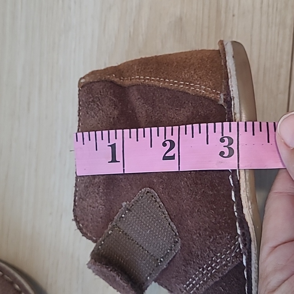 L'Amour Brown Suede Kids Boots Size 10 - Picture 9 of 9